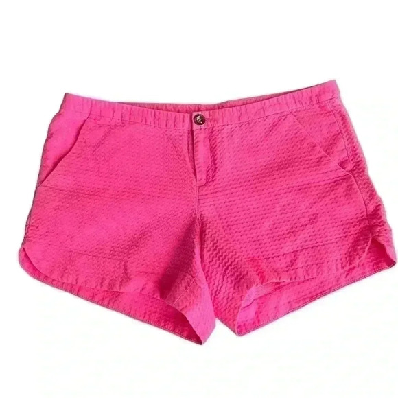 Lilly Pulitzer Addie Shorts in Cayenne Coral Pink - Picture 5 of 7